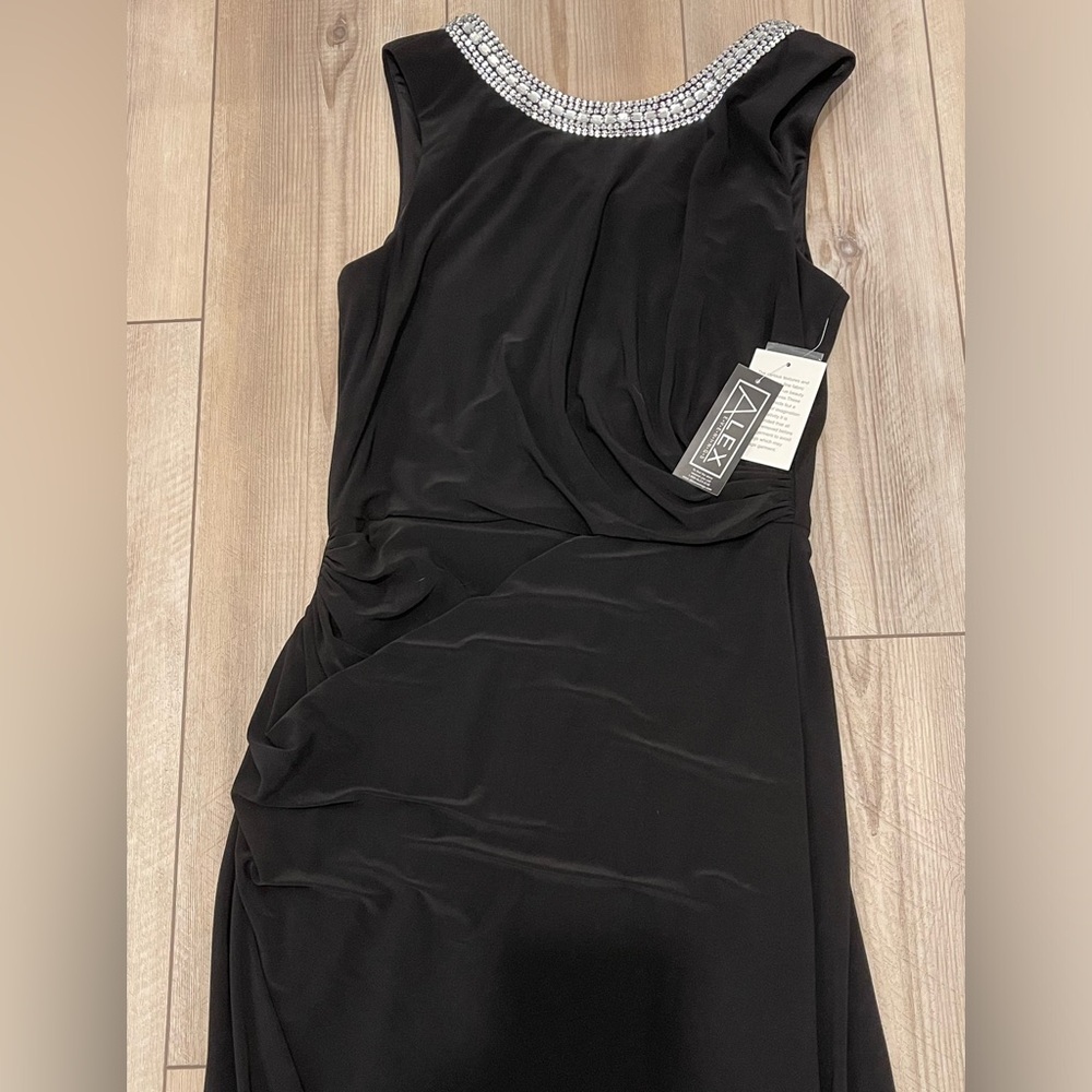 Black evening dress by Alex